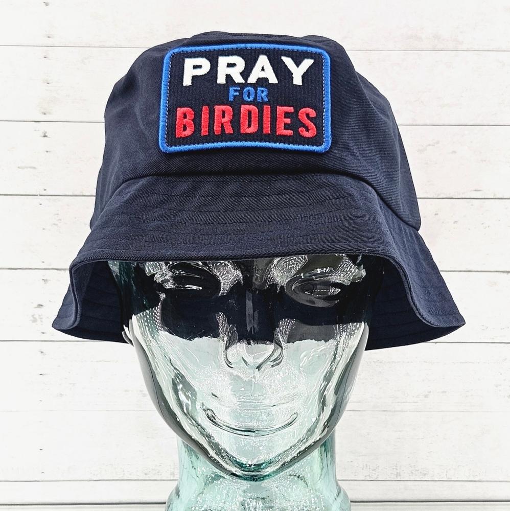 G/FORE Hat Bucket Hat Twilight Blue Pray For Birdies 100% Cotton Golf Hat Gift